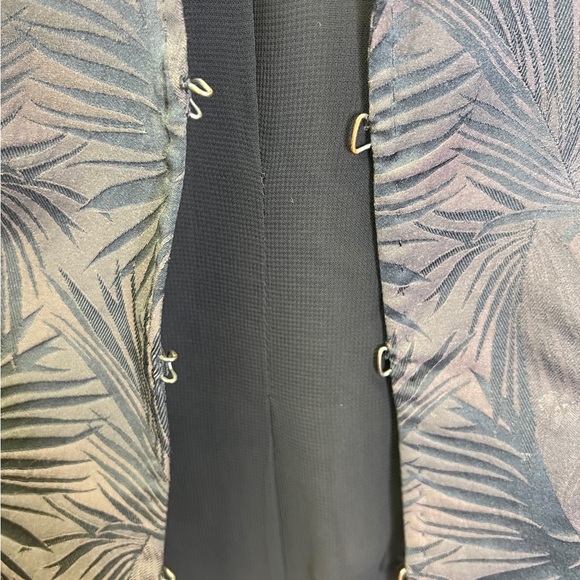 MaxMara Palm Leaf Jacquard Weave Print Structured Skirt Suit Set - Picture 4 of 15